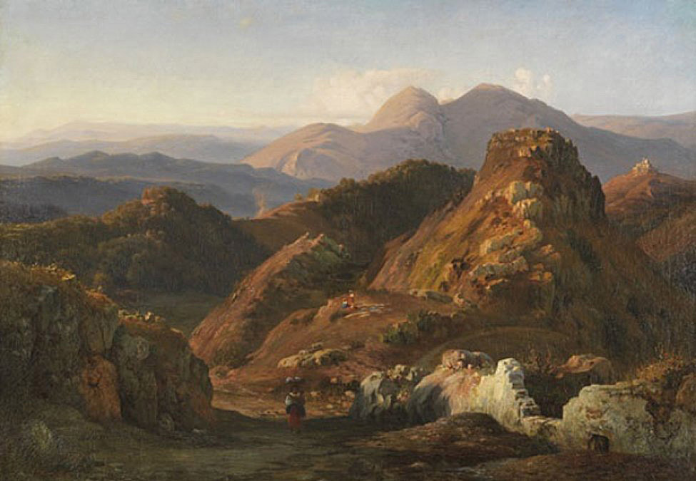 evening in the alban hills